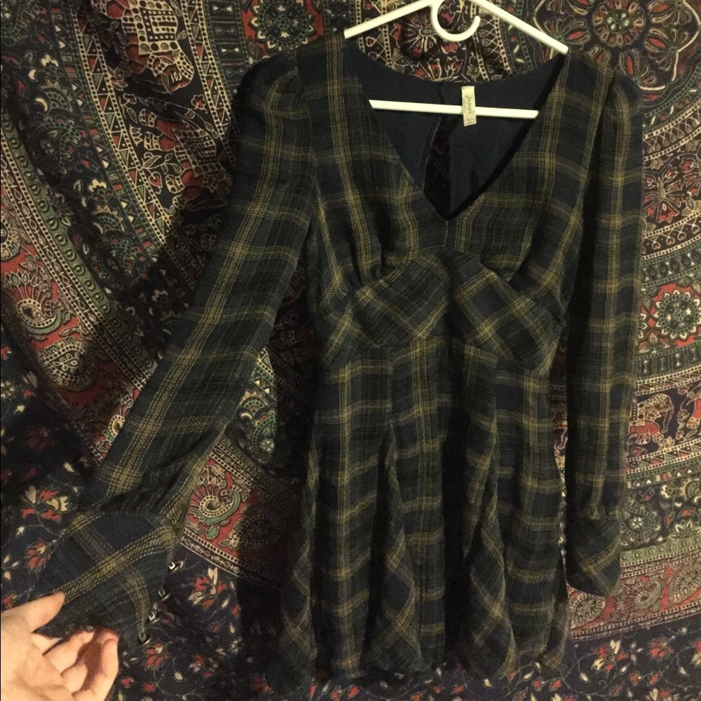 Free people flannel dress